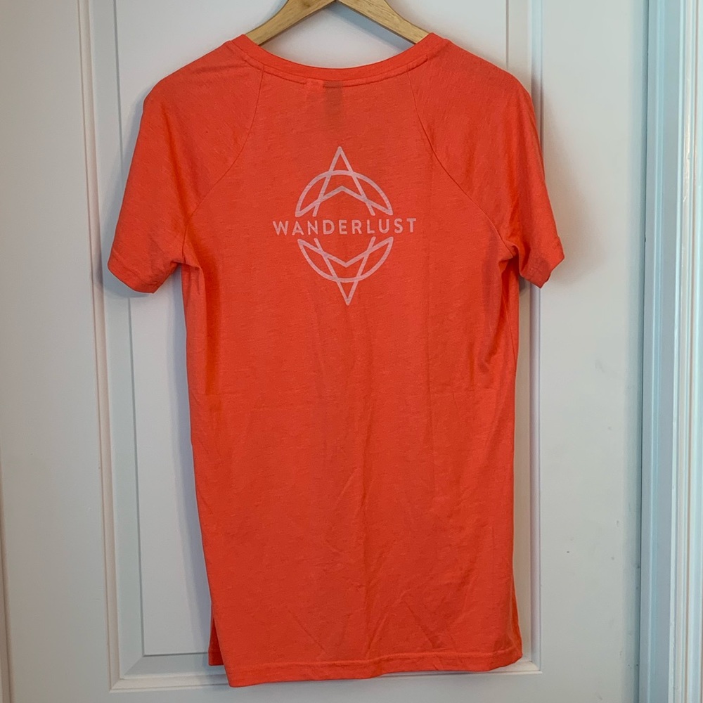 Adidas x Wanderlust Shirt Sleeve V-neck Workout Tee